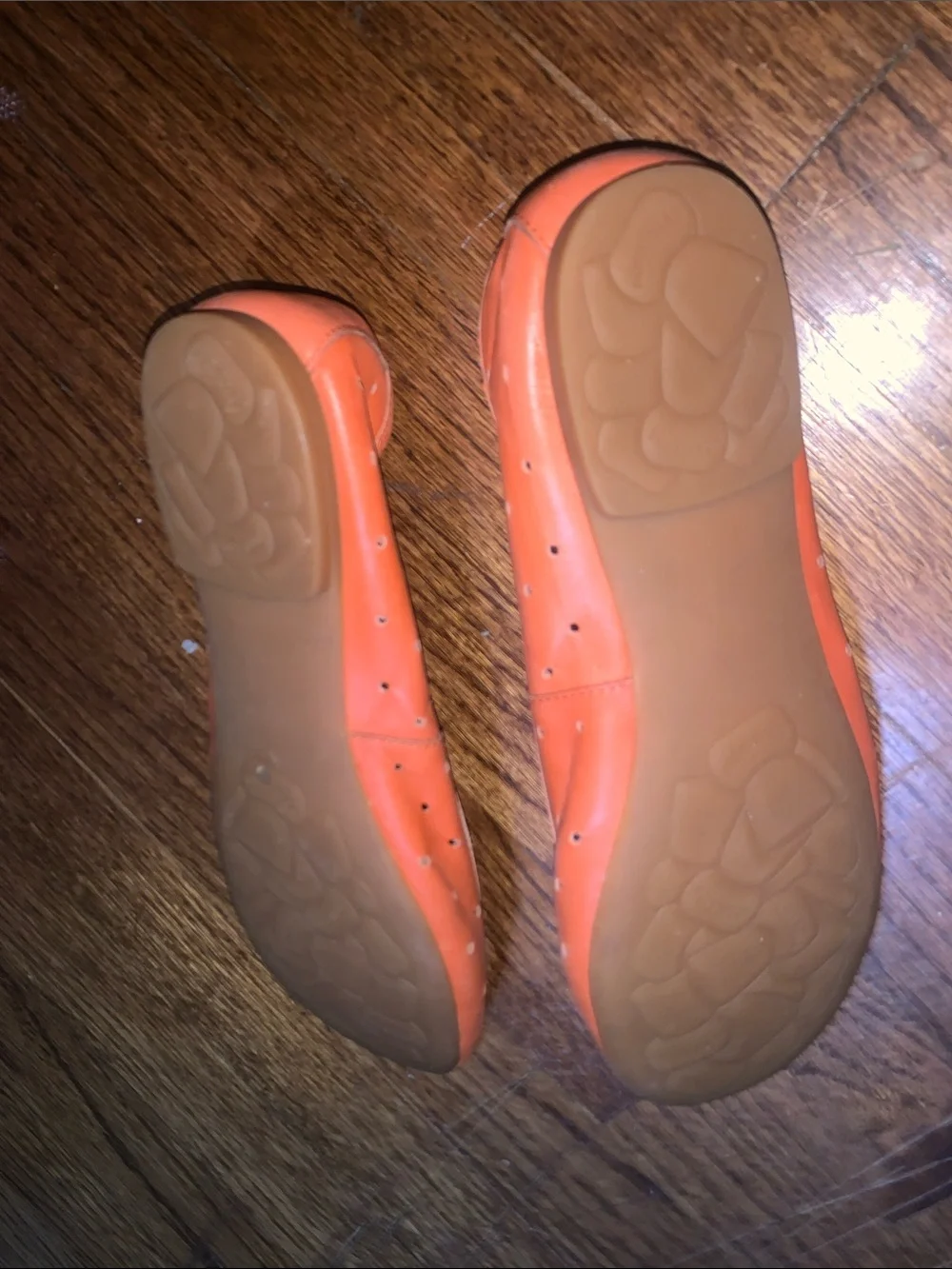 Kork-Ease Coral Perforated Leather Ballet Flats
